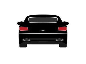 CarDress indoor car cover for Bentley Flying Spur rear view