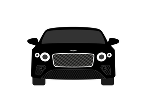 CarDress indoor car cover for Bentley GT 2022 front view