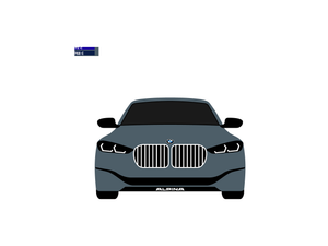 CarDress indoor car cover for BMW 2022 Alpina B7 front view