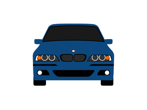 CarDress indoor car cover for BMW E39 front view