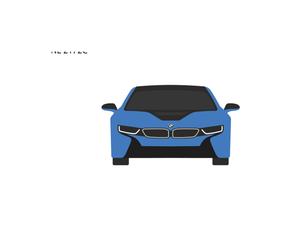 CarDress indoor car cover for BMW I8 front view Design 00099-1