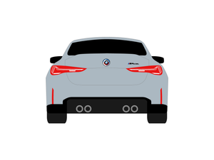 BMW M4 CSL Cardress indoor car cover rear view