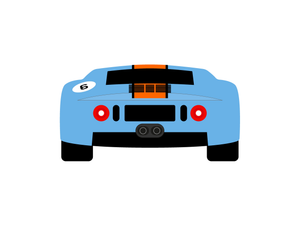 CarDress indoor car cover for Ford GT40 Design 00583-1 rear view