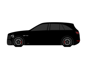 CarDress indoor car cover for Mercedes Amg GLC 63S side view