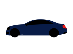 CarDress indoor car cover for Mercedes Benz AMG CL63 side view