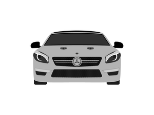 CarDress indoor car cover for Mercedes SL AMG 63 R 231 from 2014 front view