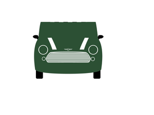 CarDress indoor car cover for Mini Design 00839-1 front view