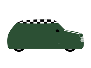 CarDress indoor car cover for Mini Design 00839-1 side view