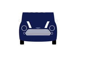 CarDress indoor car cover for Mini Design 00840-1 front view