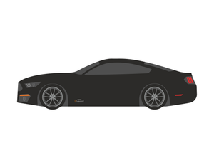 CarDress indoor car cover for Mustang GT 2016 side view