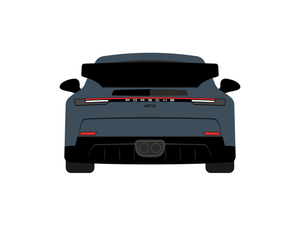 CarDress indoor car cover for Porsche 992 GT3 rear view